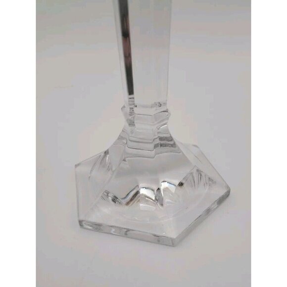 Mikasa Lead Crystal Glass Cambridge 12 Inch Candlesticks Holders EUC Vintage - Picture 5 of 11